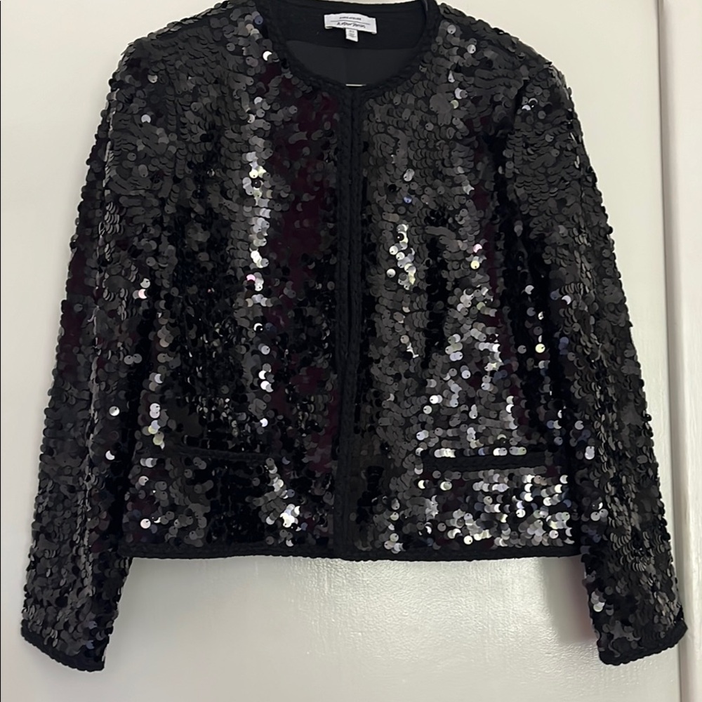 Black Sequin Jacket - image 1